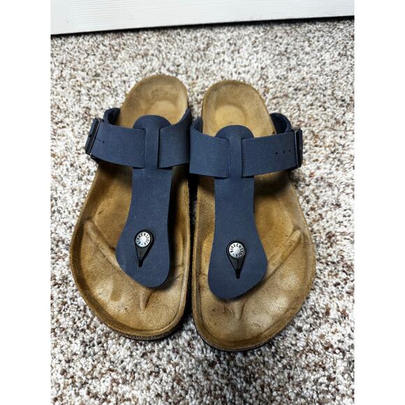 Birkenstock Medina Men Blue Sandals Size 44 US 11 Thong Flip Flops Comfort Shoes main image 6